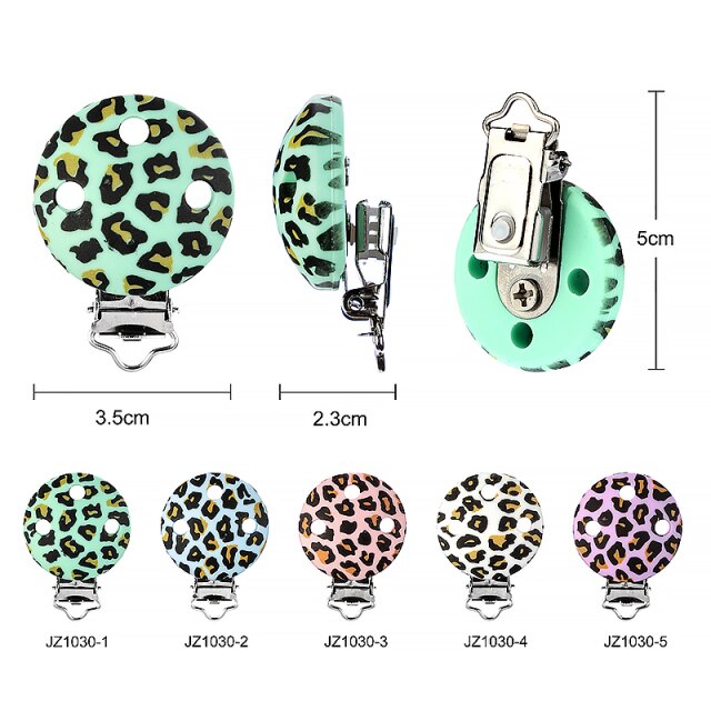 TYRY.HU 3Pc/Cartoon DIY Silicone Pacifier Clips Custom Nipple Holder Tool Baby Teething Care Pacifier Chain Accessories BPA-Free