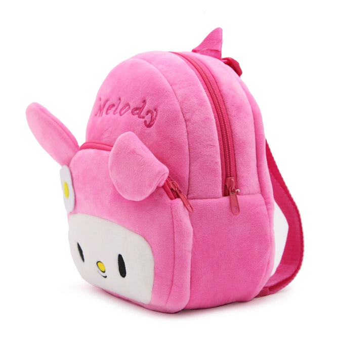 1-3 years Infant Cute Baby Cartoon Rabbit Melody Plush Backpack Preschool Children Schoolbag Kindergarten Girls Kids School Bags