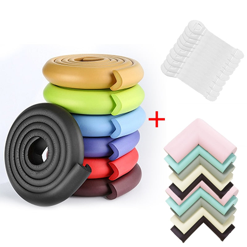 4M+8pcs Baby Safety Proofing Edge Corner Guards Desk Table Corner Protector Children Protection Furniture Bumper Corner Cushion