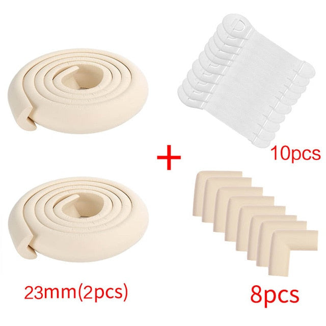 4M+8pcs Baby Safety Proofing Edge Corner Guards Desk Table Corner Protector Children Protection Furniture Bumper Corner Cushion