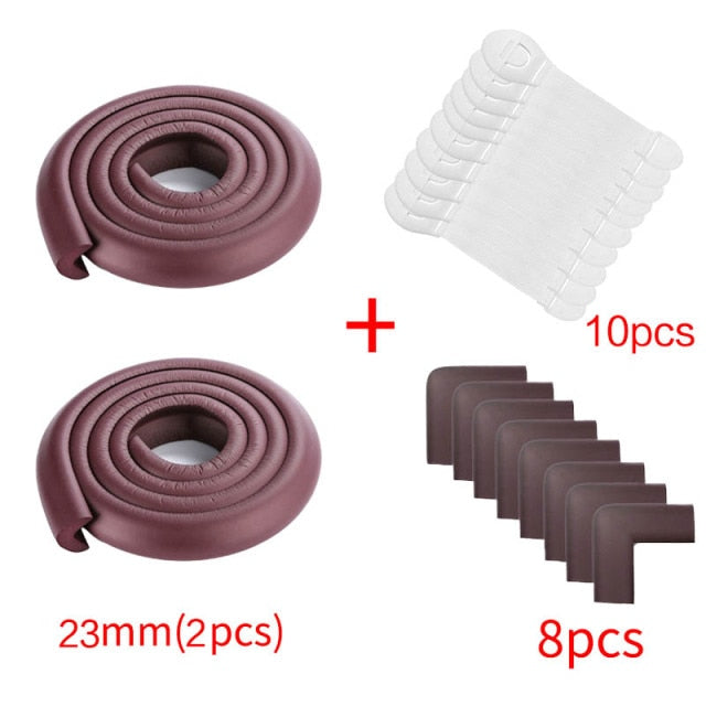 4M+8pcs Baby Safety Proofing Edge Corner Guards Desk Table Corner Protector Children Protection Furniture Bumper Corner Cushion