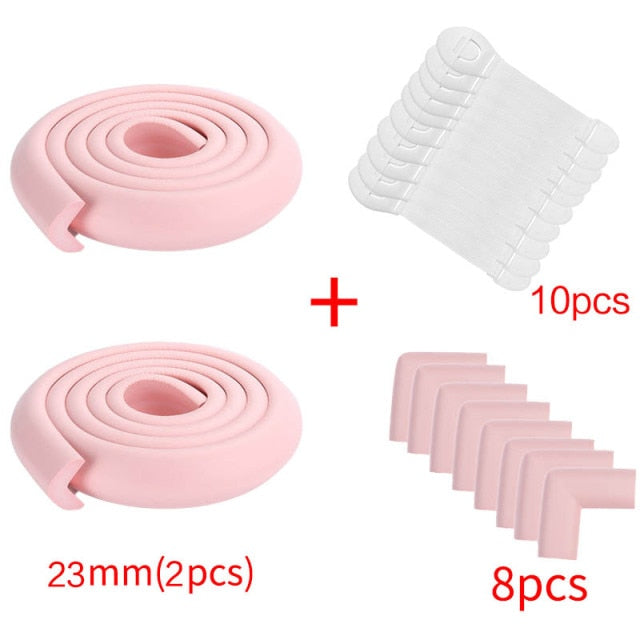 4M+8pcs Baby Safety Proofing Edge Corner Guards Desk Table Corner Protector Children Protection Furniture Bumper Corner Cushion