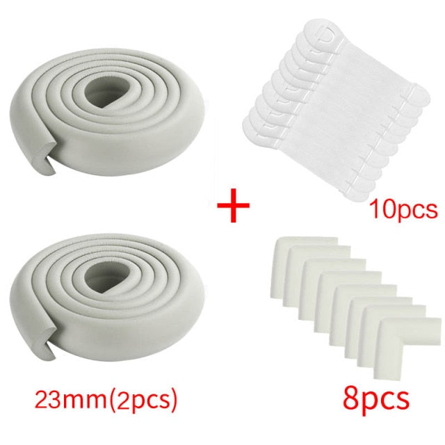 4M+8pcs Baby Safety Proofing Edge Corner Guards Desk Table Corner Protector Children Protection Furniture Bumper Corner Cushion