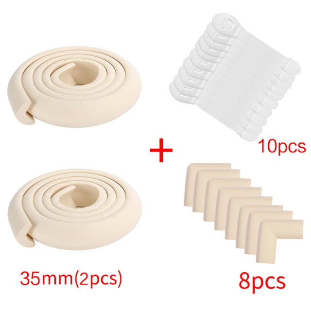 4M+8pcs Baby Safety Proofing Edge Corner Guards Desk Table Corner Protector Children Protection Furniture Bumper Corner Cushion