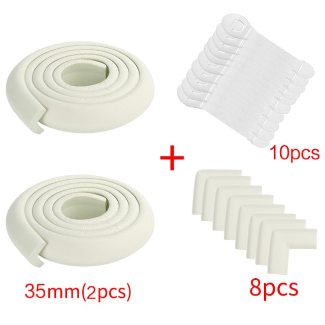 4M+8pcs Baby Safety Proofing Edge Corner Guards Desk Table Corner Protector Children Protection Furniture Bumper Corner Cushion