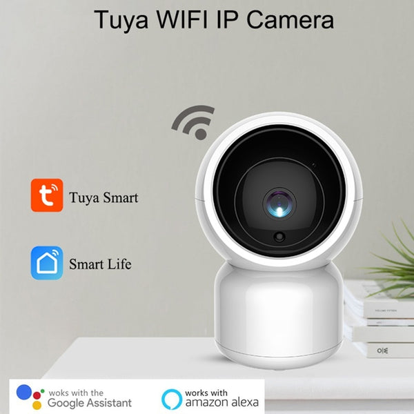 Tuya Smart 1080P HD WiFi IP Camera with Pan-Tilt Zoom Two Way Audio Baby Care Amazon Alexa Google Home Voice Video Control