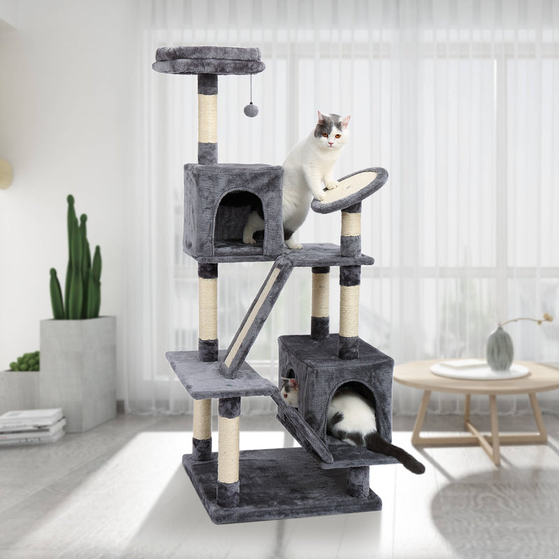 Unique Designing Sisal Cat Tree Pet Cat Window Luxury Chair Kitten Jumping Bed House For Cat Scratching Post Funny Hanging Ball