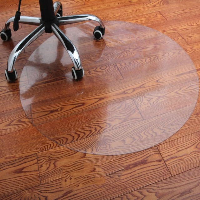 Pvc Transparent Waterproof D' Water Round Mat Wood Floor Protection Mat Computer Chair Mats Protectors Plastic Soft Carpet Rug