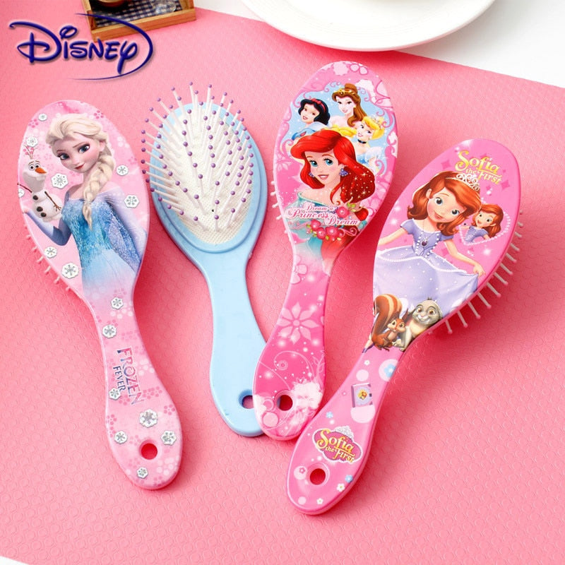 Disney Frozen Comb for Girls Princess Minnie Mouse Hair Brushes Hair Care Baby Girl Care Mickey Hair Comb Disney Toys