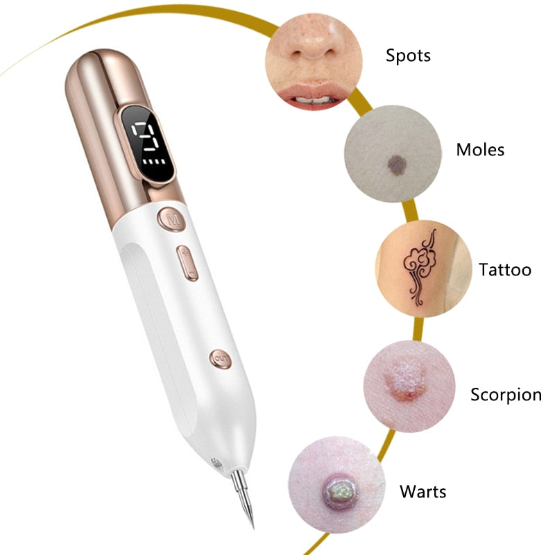 Newest Laser Plasma Pen Mole Tattoo Freckle Wart Tag Removal Pen Dark Spot Remover For Face LCD Skin Care Tools Beauty Machine