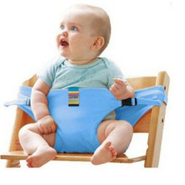 Baby Portable Seat Kids Chair Travel Foldable Washable Infant Dining High Dinning Cover Seat Safety Belt Auxiliary belt