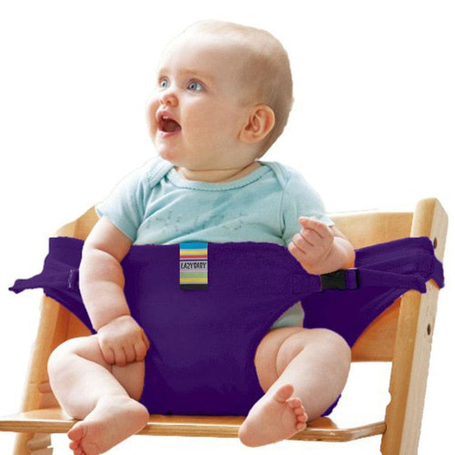 Baby Portable Seat Kids Chair Travel Foldable Washable Infant Dining High Dinning Cover Seat Safety Belt Auxiliary belt