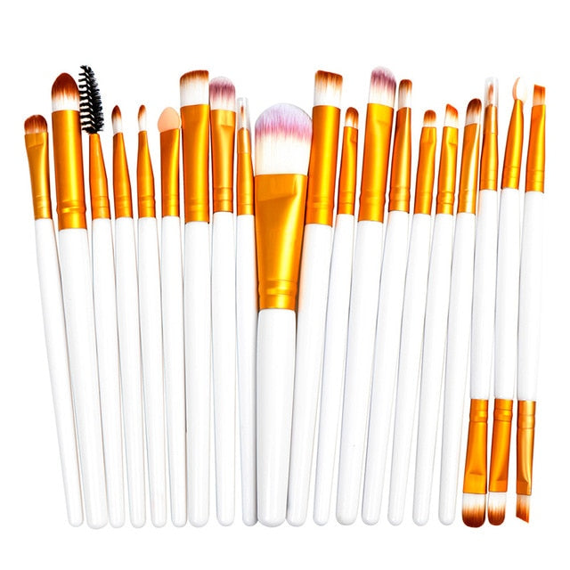 La Milee 20/5Pcs Makeup Brushes Set Eye Shadow Foundation Powder Eyeliner Eyelash Lip Make Up Brush Cosmetic Beauty Tool Kit Hot