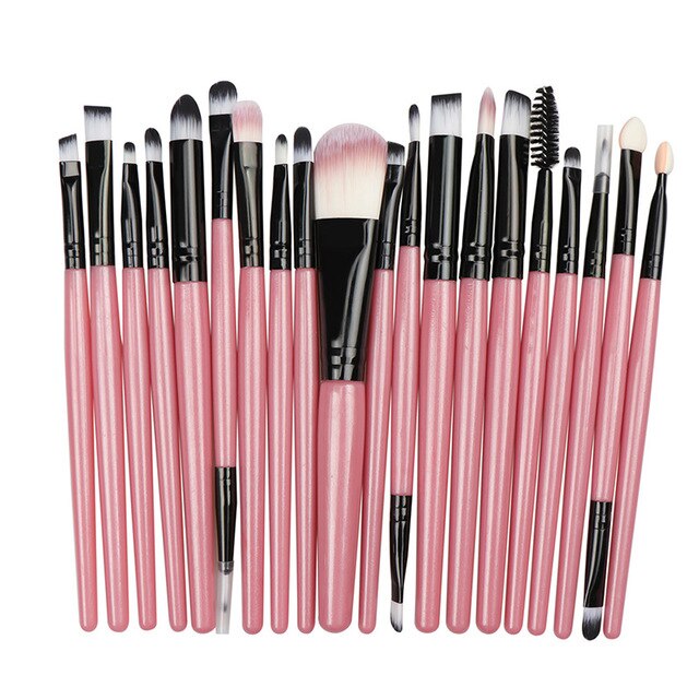 La Milee 20/5Pcs Makeup Brushes Set Eye Shadow Foundation Powder Eyeliner Eyelash Lip Make Up Brush Cosmetic Beauty Tool Kit Hot