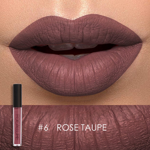 FOCALLURE Matte Lipgloss Sexy Liquid Lipstick Matte Long Lasting Waterproof Cosmetic Beauty Keep 24 Hours Makeup lipgloss