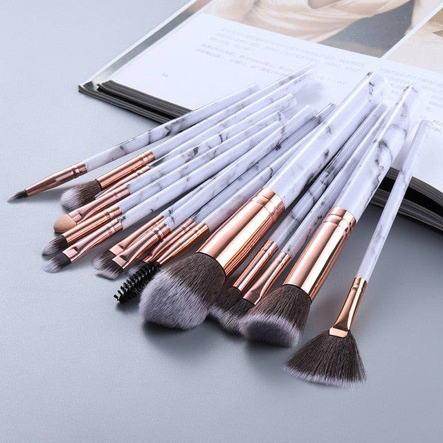 FLD15/10/5Pcs Makeup Brushes Set Cosmetic Powder Eye Shadow Foundation Blush Blending Beauty Make Up of Brochas Maquillaje KIT