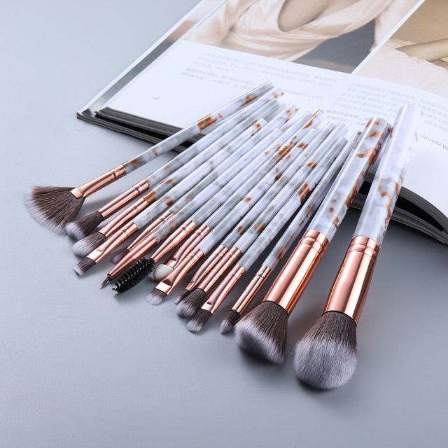 FLD15/10/5Pcs Makeup Brushes Set Cosmetic Powder Eye Shadow Foundation Blush Blending Beauty Make Up of Brochas Maquillaje KIT