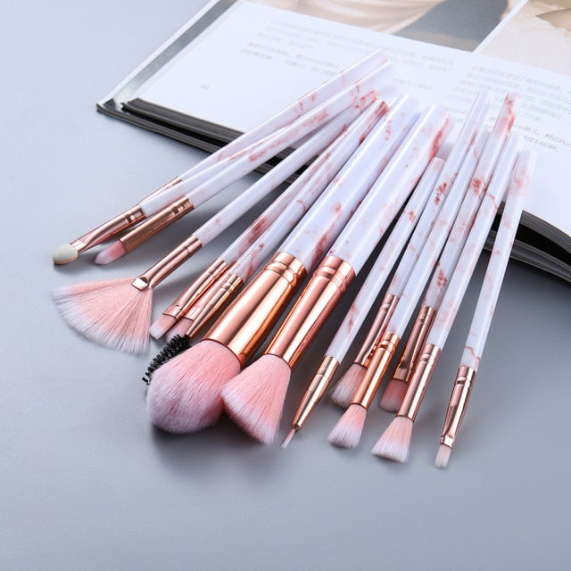 FLD15/10/5Pcs Makeup Brushes Set Cosmetic Powder Eye Shadow Foundation Blush Blending Beauty Make Up of Brochas Maquillaje KIT