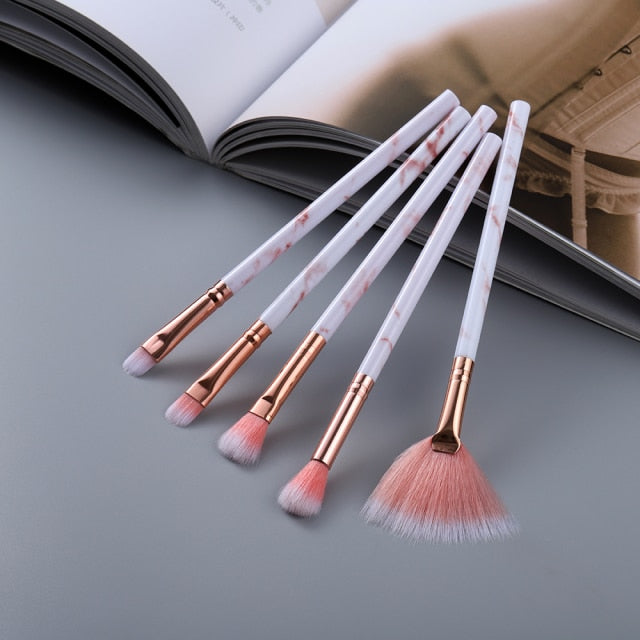 FLD15/10/5Pcs Makeup Brushes Set Cosmetic Powder Eye Shadow Foundation Blush Blending Beauty Make Up of Brochas Maquillaje KIT