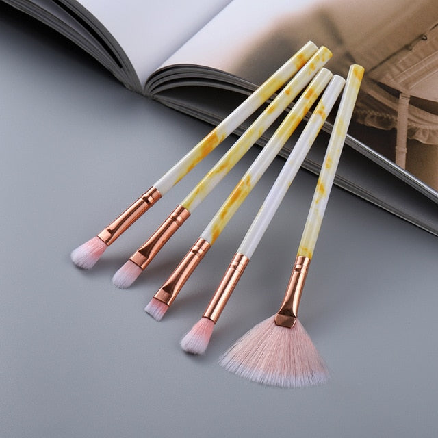 FLD15/10/5Pcs Makeup Brushes Set Cosmetic Powder Eye Shadow Foundation Blush Blending Beauty Make Up of Brochas Maquillaje KIT