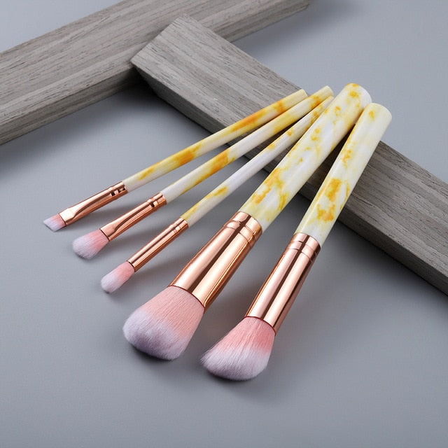 FLD15/10/5Pcs Makeup Brushes Set Cosmetic Powder Eye Shadow Foundation Blush Blending Beauty Make Up of Brochas Maquillaje KIT