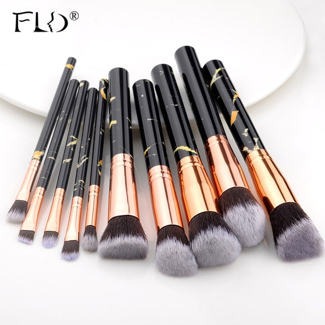 FLD15/10/5Pcs Makeup Brushes Set Cosmetic Powder Eye Shadow Foundation Blush Blending Beauty Make Up of Brochas Maquillaje KIT