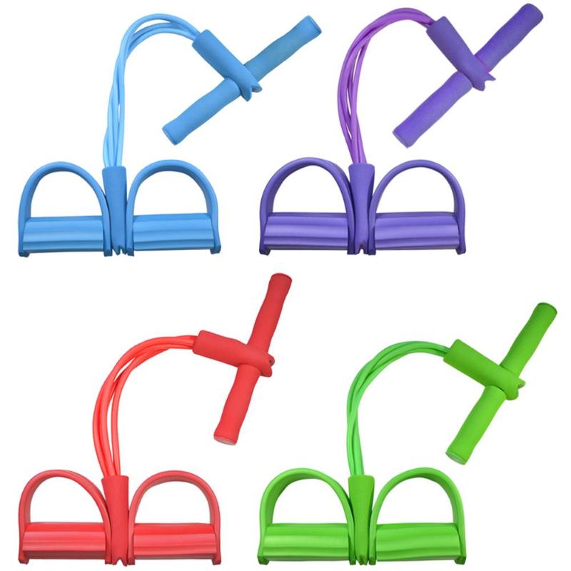 Multi Function Tension Rope Strong Fitness Resistance Bands Latex Pedal Women Men Sit Up Pull Ropes Yoga Fitness Equipment