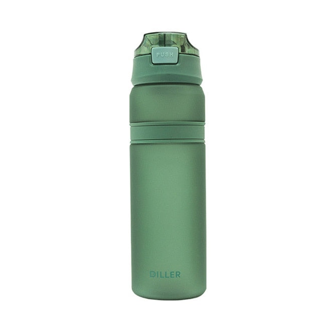 6 Colors Portable Tritan Material Water Bottle With Straw Outdoor Sport Fitness Drinking Bottles Durable Plastic Bottle