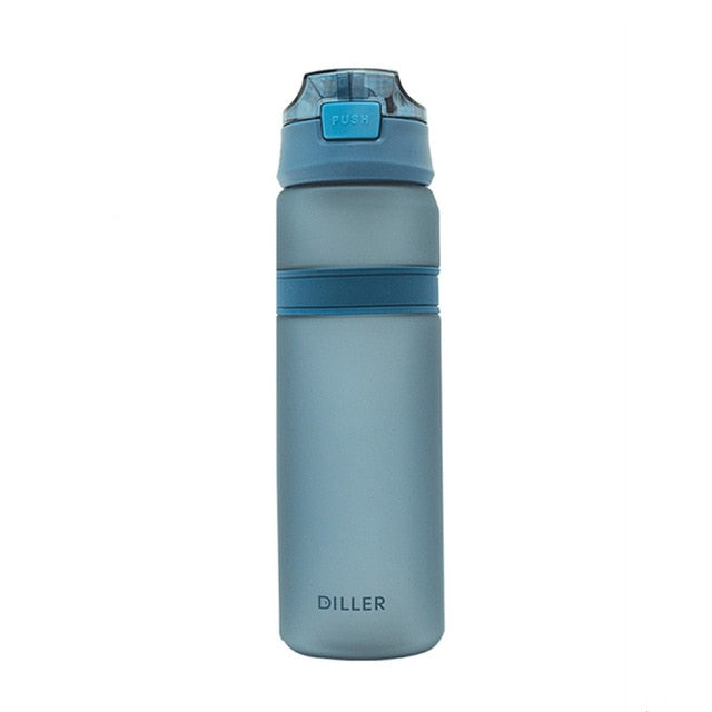 6 Colors Portable Tritan Material Water Bottle With Straw Outdoor Sport Fitness Drinking Bottles Durable Plastic Bottle