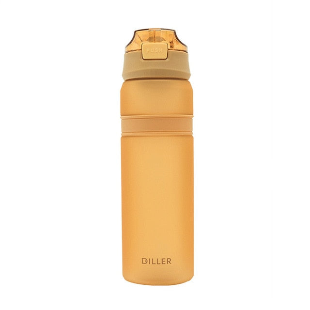 6 Colors Portable Tritan Material Water Bottle With Straw Outdoor Sport Fitness Drinking Bottles Durable Plastic Bottle