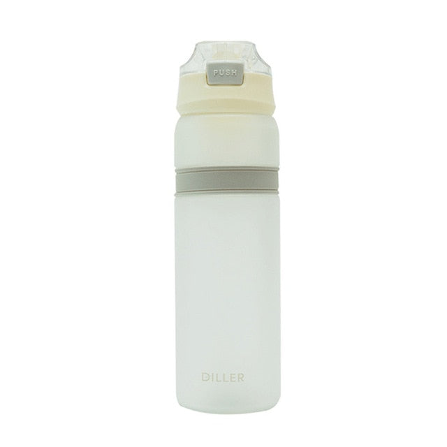 6 Colors Portable Tritan Material Water Bottle With Straw Outdoor Sport Fitness Drinking Bottles Durable Plastic Bottle