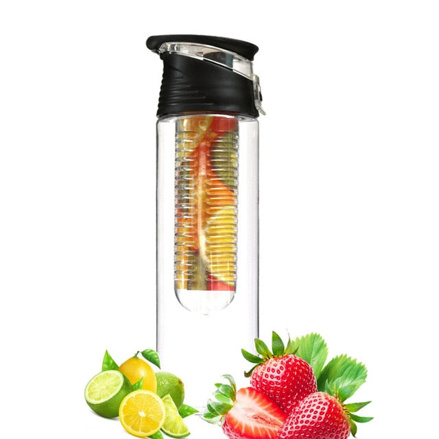 BPA Free Fruit Infuser Water Bottle Juice Shaker Sports Lemon Water Bottle Fitness Sport Fruit Drinking Bottles for Girl