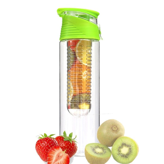 BPA Free Fruit Infuser Water Bottle Juice Shaker Sports Lemon Water Bottle Fitness Sport Fruit Drinking Bottles for Girl