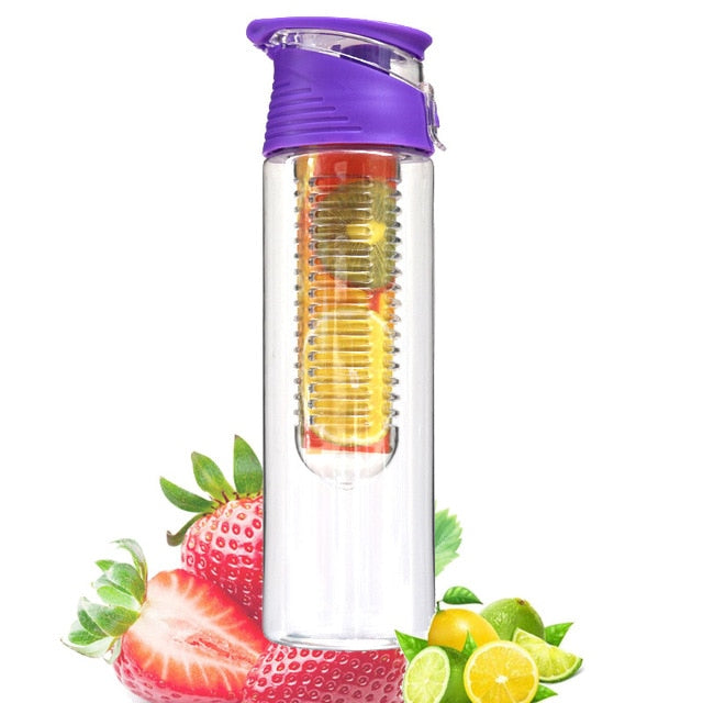 BPA Free Fruit Infuser Water Bottle Juice Shaker Sports Lemon Water Bottle Fitness Sport Fruit Drinking Bottles for Girl