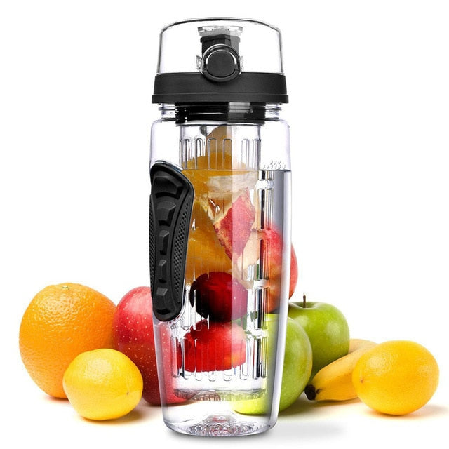 BPA Free Fruit Infuser Water Bottle Juice Shaker Sports Lemon Water Bottle Fitness Sport Fruit Drinking Bottles for Girl