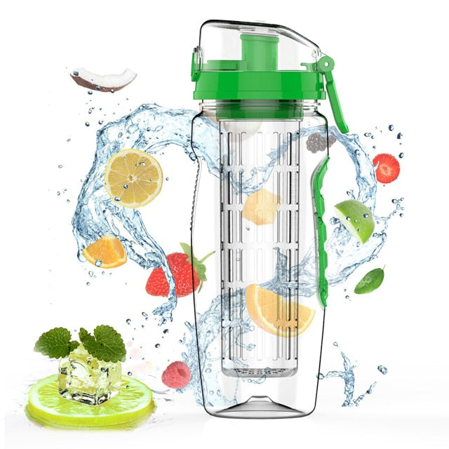 BPA Free Fruit Infuser Water Bottle Juice Shaker Sports Lemon Water Bottle Fitness Sport Fruit Drinking Bottles for Girl