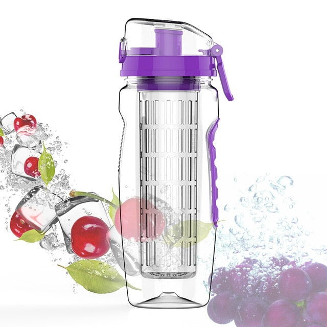 BPA Free Fruit Infuser Water Bottle Juice Shaker Sports Lemon Water Bottle Fitness Sport Fruit Drinking Bottles for Girl