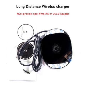 20mm Long Distance Wireless Charger invisible marble desktop furniture table hidden adsorption For iPhone XR 11Pro Samsung S10 9