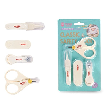 Newborn Baby Nail Trimmer Baby Nail Care Set Kids Safe Portable Nail Clipper Scissor File Tweezer With Box Children Manicure Kit