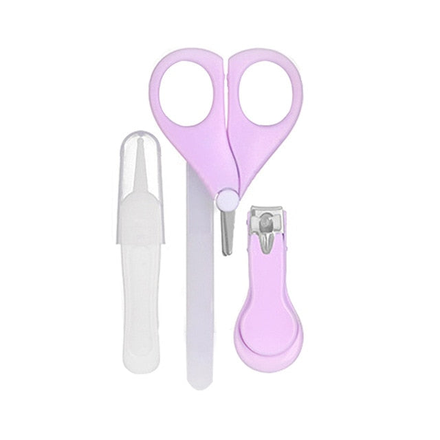 Newborn Baby Nail Trimmer Baby Nail Care Set Kids Safe Portable Nail Clipper Scissor File Tweezer With Box Children Manicure Kit