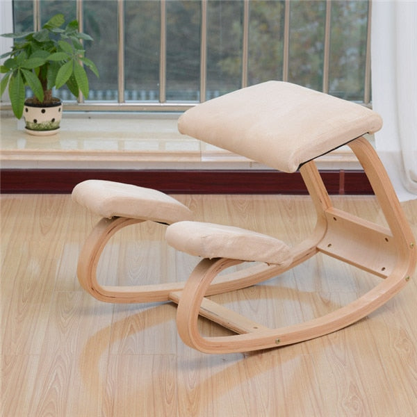 JOYLIVE Home Chair Stool Office Furniture Original Ergonomic Kneeling Rocking Wooden Kneeling Computer Posture Chair