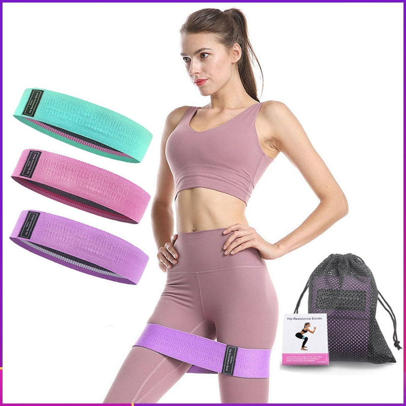 Resistance Bands Set Workout Rubber Elastic Sport Booty Band Fitness Equipment For Yoga Gym Training Fabric Bandas Elasticas