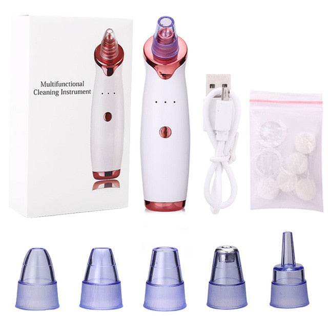 Electric Blackhead Acne Facial Nose Cleaner Vacuum Suction Acne Nose Blackhead Acne Acne Needle Set Beauty Skin Care Tools