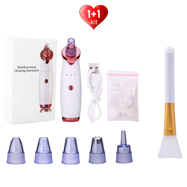 Electric Blackhead Acne Facial Nose Cleaner Vacuum Suction Acne Nose Blackhead Acne Acne Needle Set Beauty Skin Care Tools