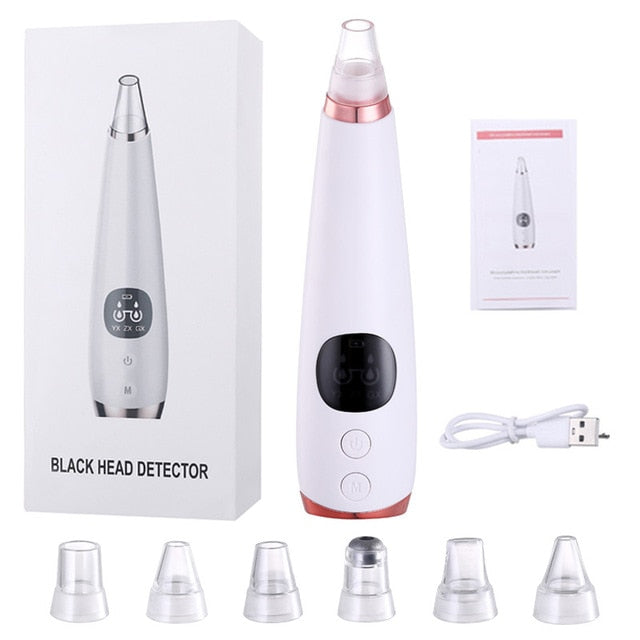 Electric Blackhead Acne Facial Nose Cleaner Vacuum Suction Acne Nose Blackhead Acne Acne Needle Set Beauty Skin Care Tools