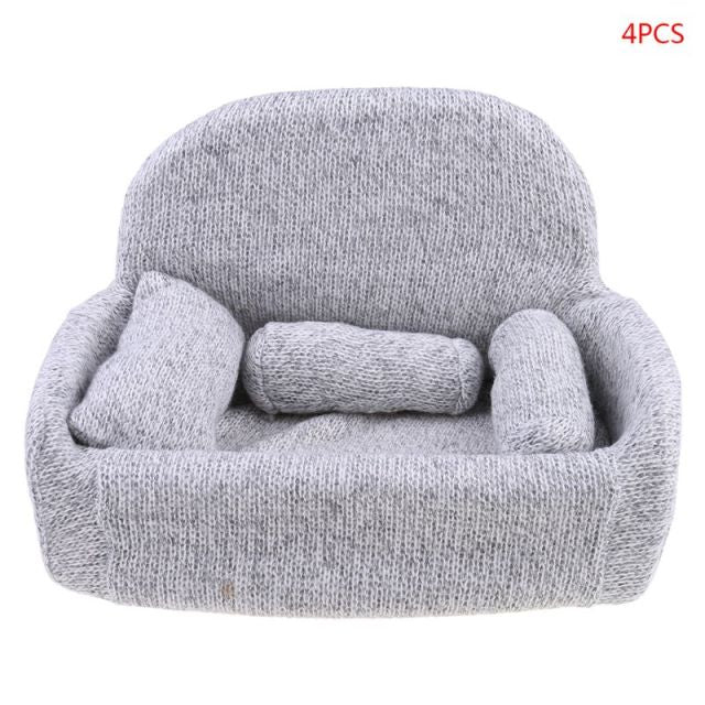 4 Pcs/set Newborn Photography Props Baby Posing Sofa Pillow Set Chair Decoration