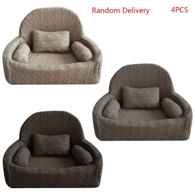 4 Pcs/set Newborn Photography Props Baby Posing Sofa Pillow Set Chair Decoration