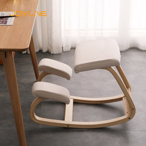 JOYLIVE Home Chair Stool Office Furniture Original Ergonomic Kneeling Rocking Wooden Kneeling Computer Posture Chair