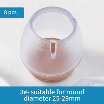 8Pcs/Lot QDRR Table Chair Leg Mat Silicone Non-Slip Table Chair Leg Caps Foot Protection Bottom Cover Pads Wood Floor Protectors