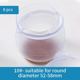 8Pcs/Lot QDRR Table Chair Leg Mat Silicone Non-Slip Table Chair Leg Caps Foot Protection Bottom Cover Pads Wood Floor Protectors